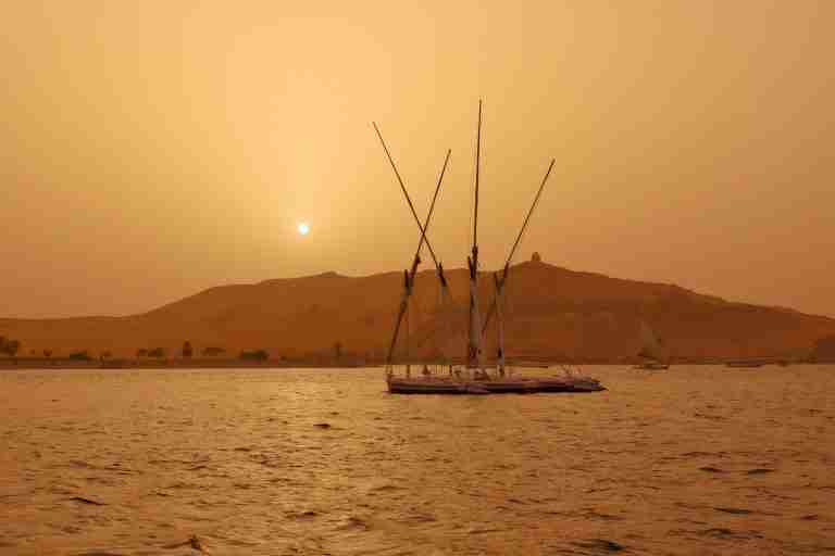 boat in river nile
