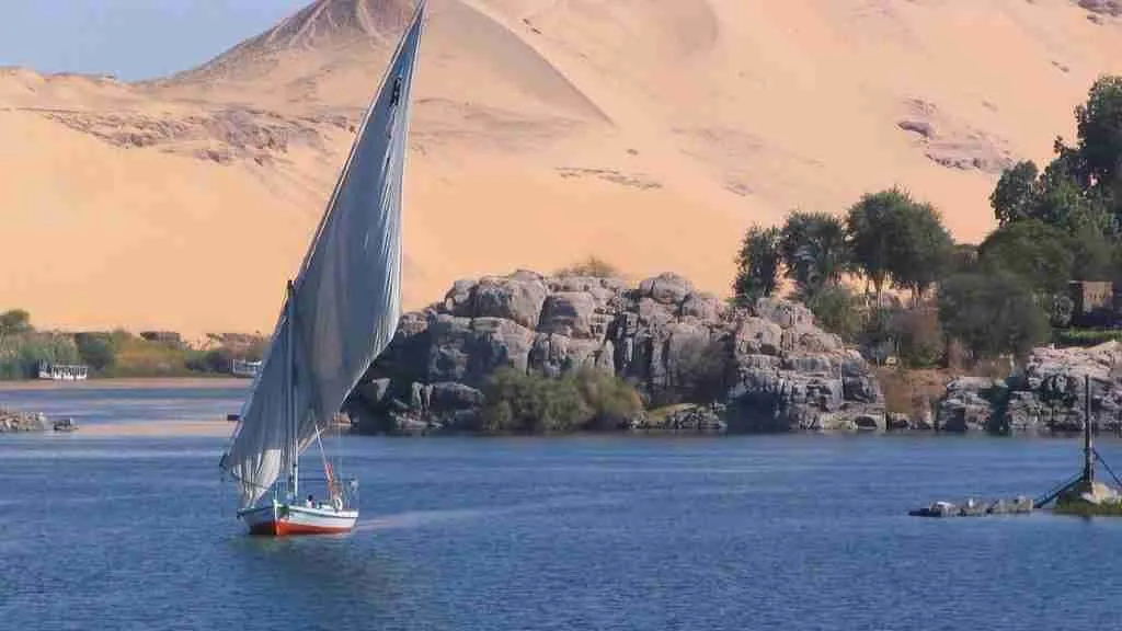 Boat in Nile River