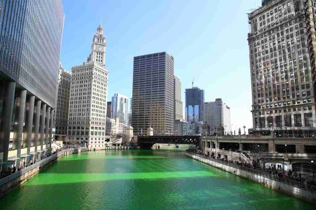 23 Fun Facts About St Patrick's Day (2025 Facts) 2 river green on St. Patrick's Day