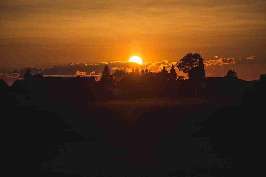 sun rising