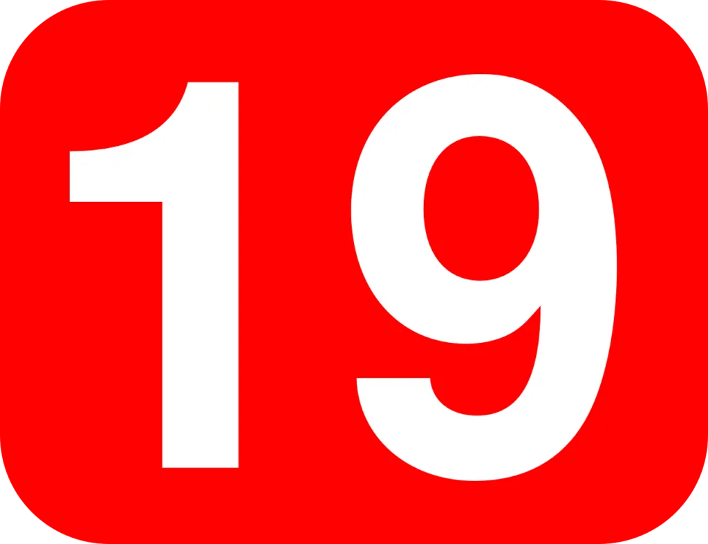 21 Fun Facts About Number 19 That Will Blow Your Mind 2 image of number 19 written : fun facts about number 19