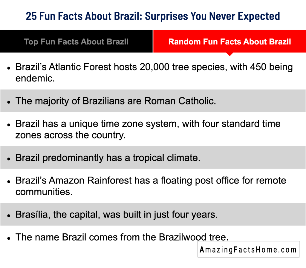 25 Fun Facts About Brazil: Surprises You Never Expected - Random Fun Facts About Brazil
