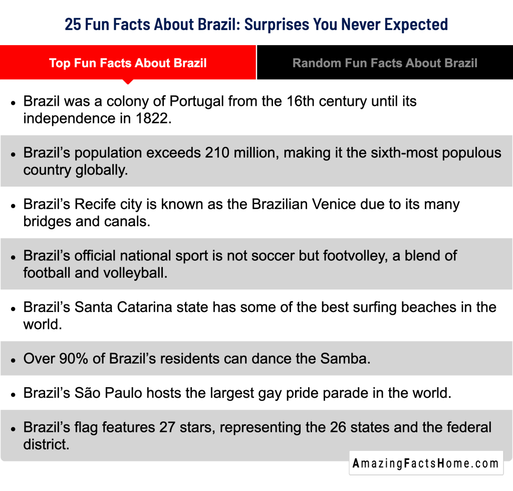 25 Fun Facts About Brazil: Surprises You Never Expected - Top Fun Facts About Brazil