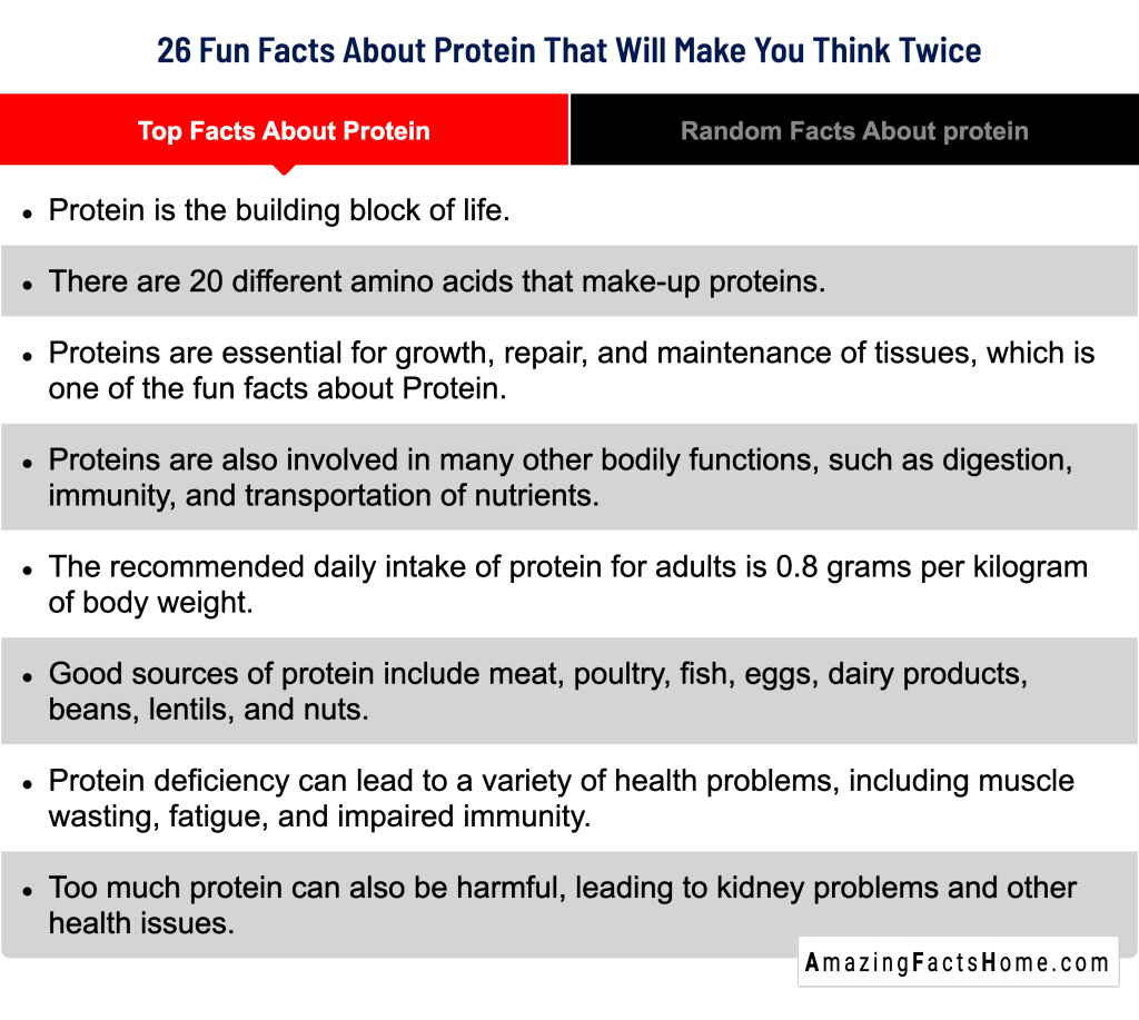 26 Fun Facts About Protein That Will Make You Think Twice - Top Facts About Protein