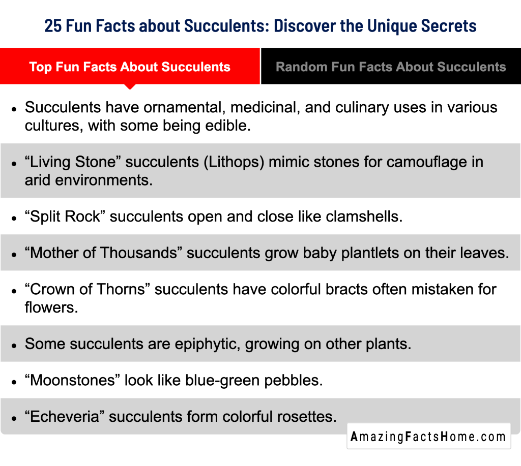 25 Fun Facts about Succulents: Discover the Unique Secrets - Top Fun Facts About Succulents
