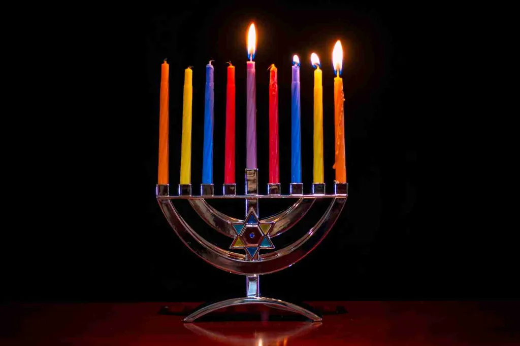 26 Fun Facts About Judaism | A Journey Of Time and Belief 4 lighted candles on stainless steel candle holder