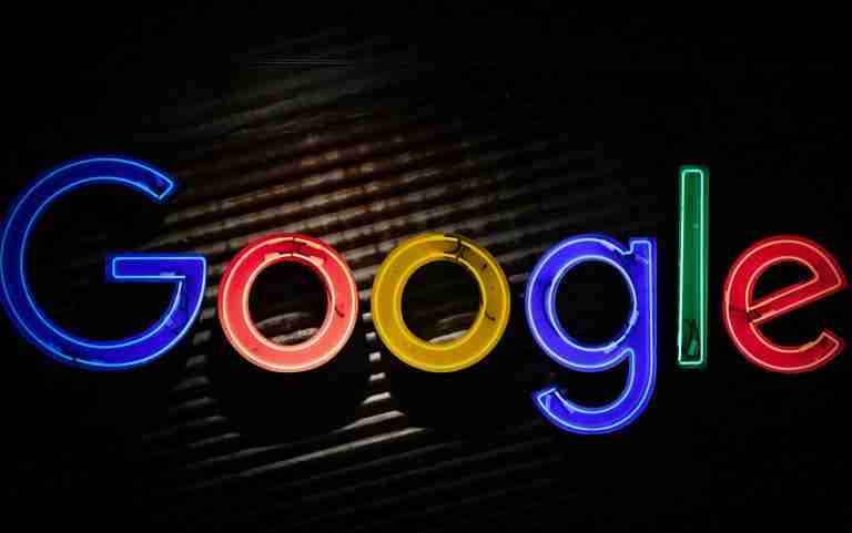 Google logo neon light signage