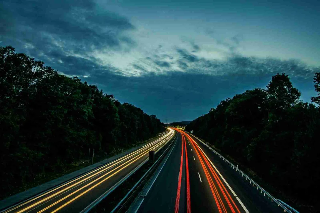 21 Interesting Facts About The Speed Of Light (Light Up) 3 Time lapse photography of northbound and southbound lane with interesting facts about the speed of light.