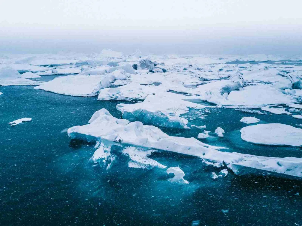 24 Fun Facts About the Arctic | Beyond Ice and Snow 2 bird's-eye view of icebergs