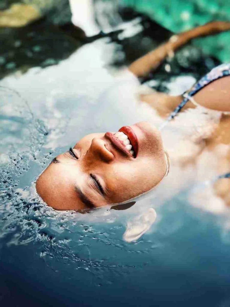 23 Fun Facts About Potassium | Mood Booster 4 floating woman on body of water