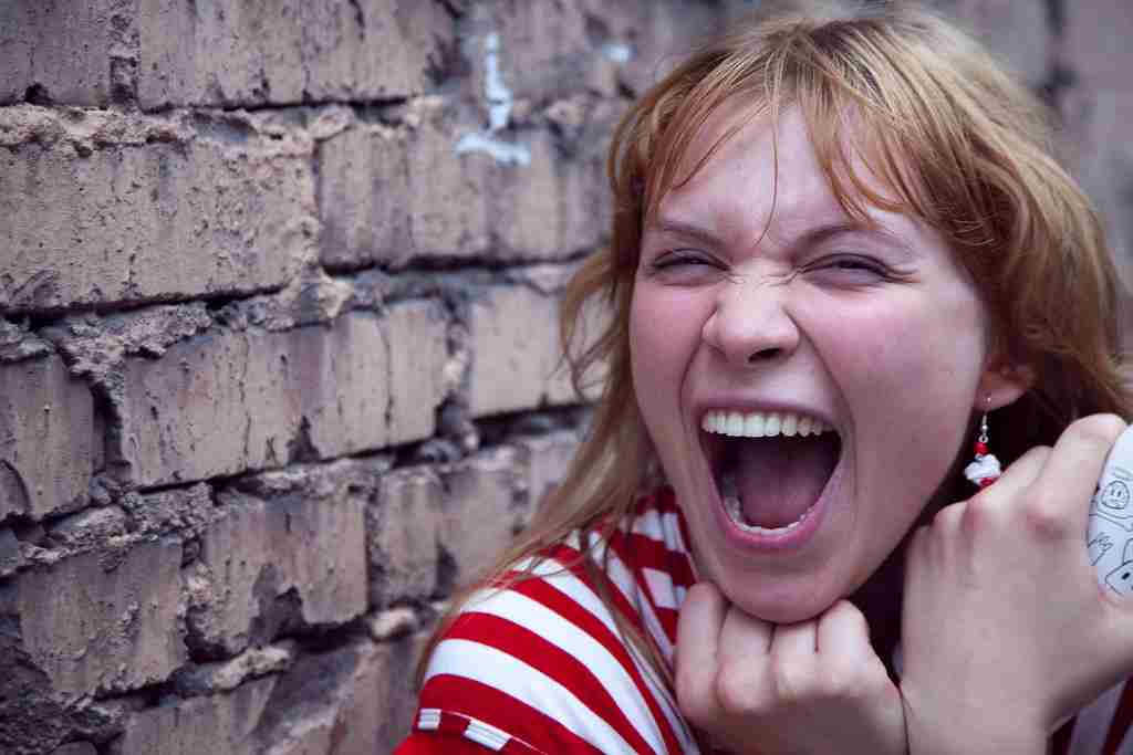 women screaming